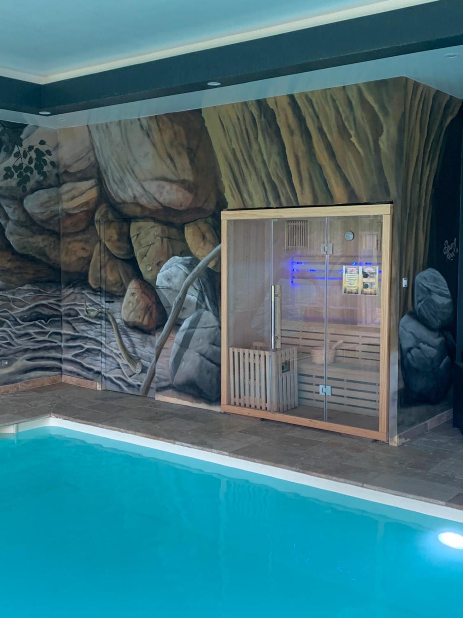 Cottage Piscine Interieure31Degres Zoo La Fleche24H Du Mans Clermont-Creans Exteriör bild
